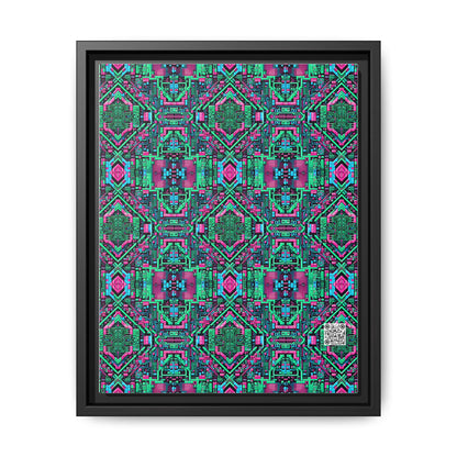 Digital Glitch Vibes Tech-Inspired Streetwear Matte Canvas, Framed (multi-Color) - 8404 Design-71 A