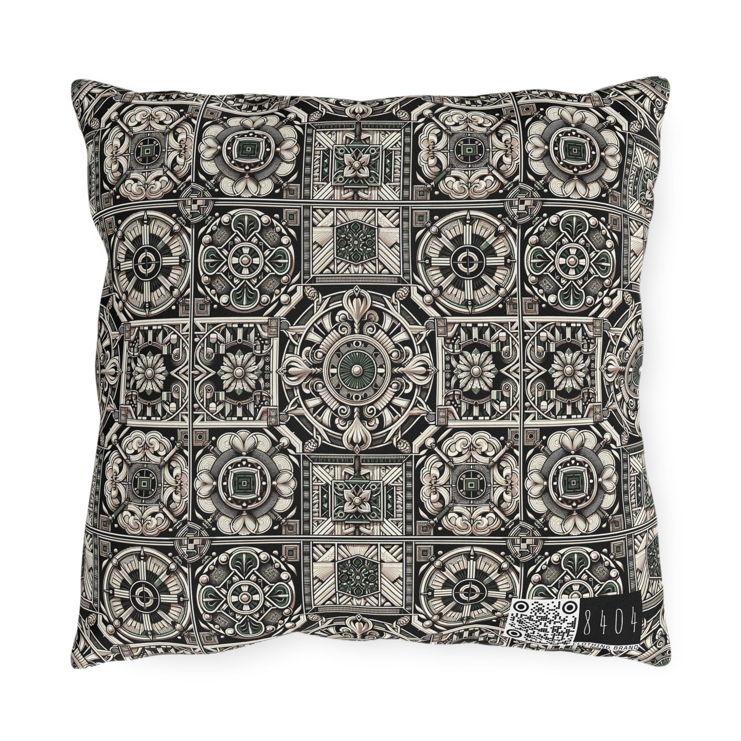 Cyber Garden Party Tech Garden Extravaganza Outdoor Pillow - 8404 Design-45