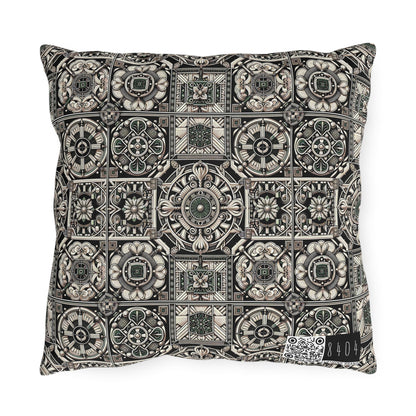 Cyber Garden Party Tech Garden Extravaganza Outdoor Pillow - 8404 Design-45
