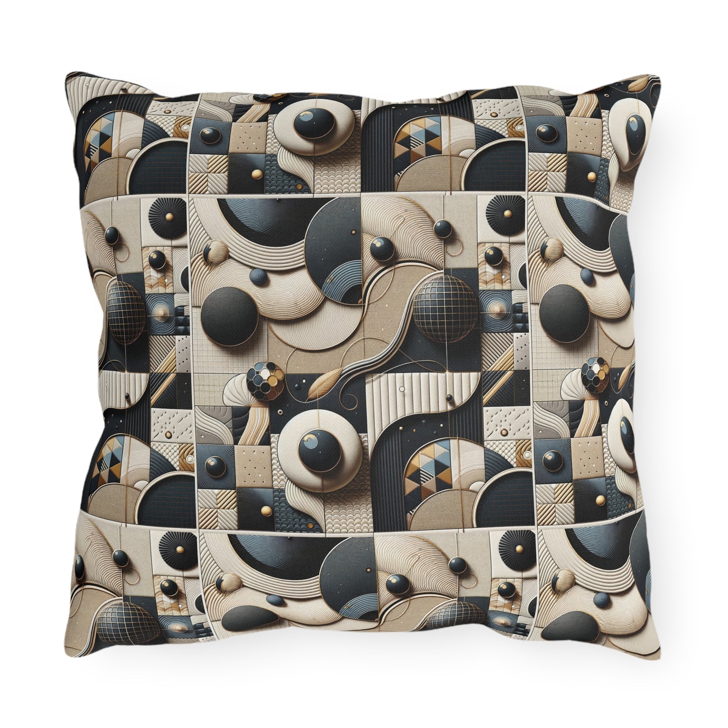 Tech-forward Luxe Streetwear Tech Luxe Fusion Outdoor Pillow - 8404 Design-71