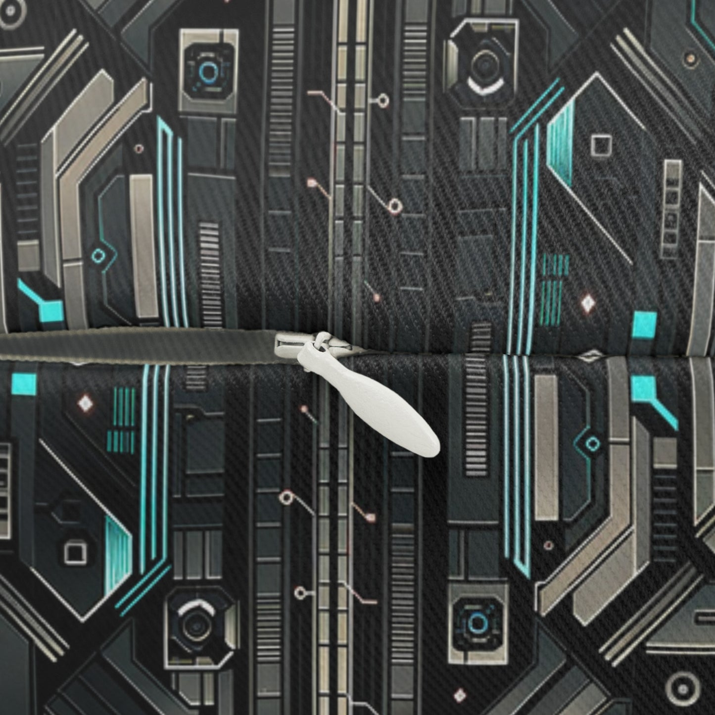 Tech Noir Futuristic Tech Aesthetic with a Dark Twist Spun Polyester Lumbar Pillow - 8404 Design-59 S