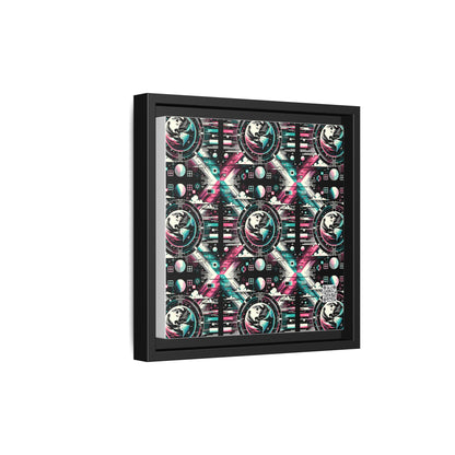 Digital Artistry Digital-native Streetwear Matte Canvas, Framed (multi-color) - 8404 Design-62 B