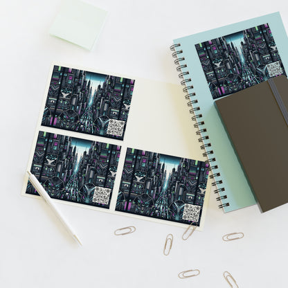 Tech Noir Aesthetics Sleek Tech Streetwear Sticker Sheets - 8404 Design-43