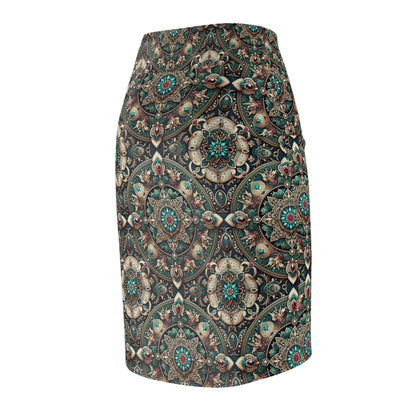 Neo-Dandyism Modern Dandy Streetwear Women's Pencil Skirt - 8404 Design-56