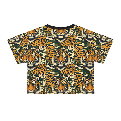 Streetwear Safari Urban Jungle Exploration Crop Tee - 8404 Design-64
