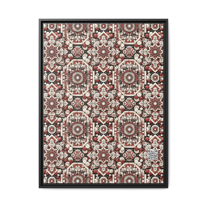 Neo Jomon Sculptural Aesthetics Artisanal Streetwear Matte Canvas, Framed (multi-Color) - 8404 Design-55 A