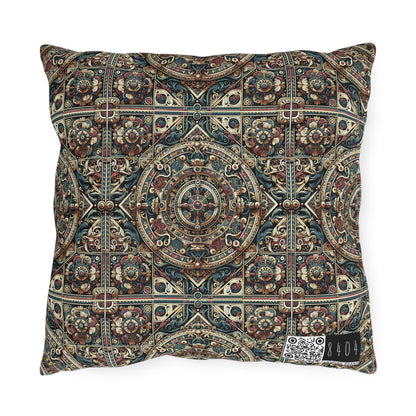 Urban Renaissance Historical Fusion With Street Edge Outdoor Pillow - 8404 Design-57