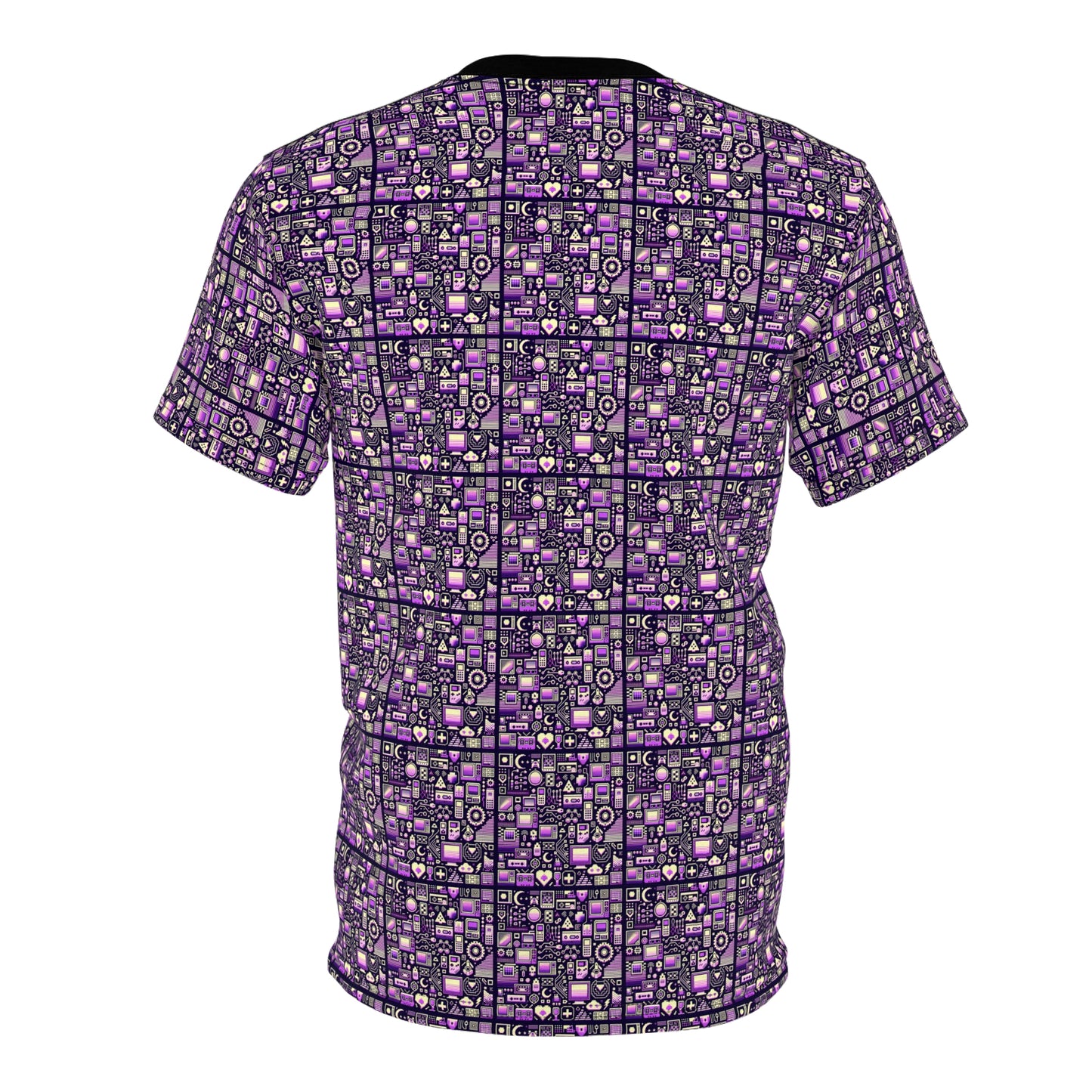 Digital Nostalgia Remix Modern Vintage Fusion Unisex Cut & Sew Tee - 8404 Design-54