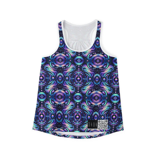 Iridescent Tech Fusion Tech-Forward Streetwear Women's Tank Top - 8404 Design-62