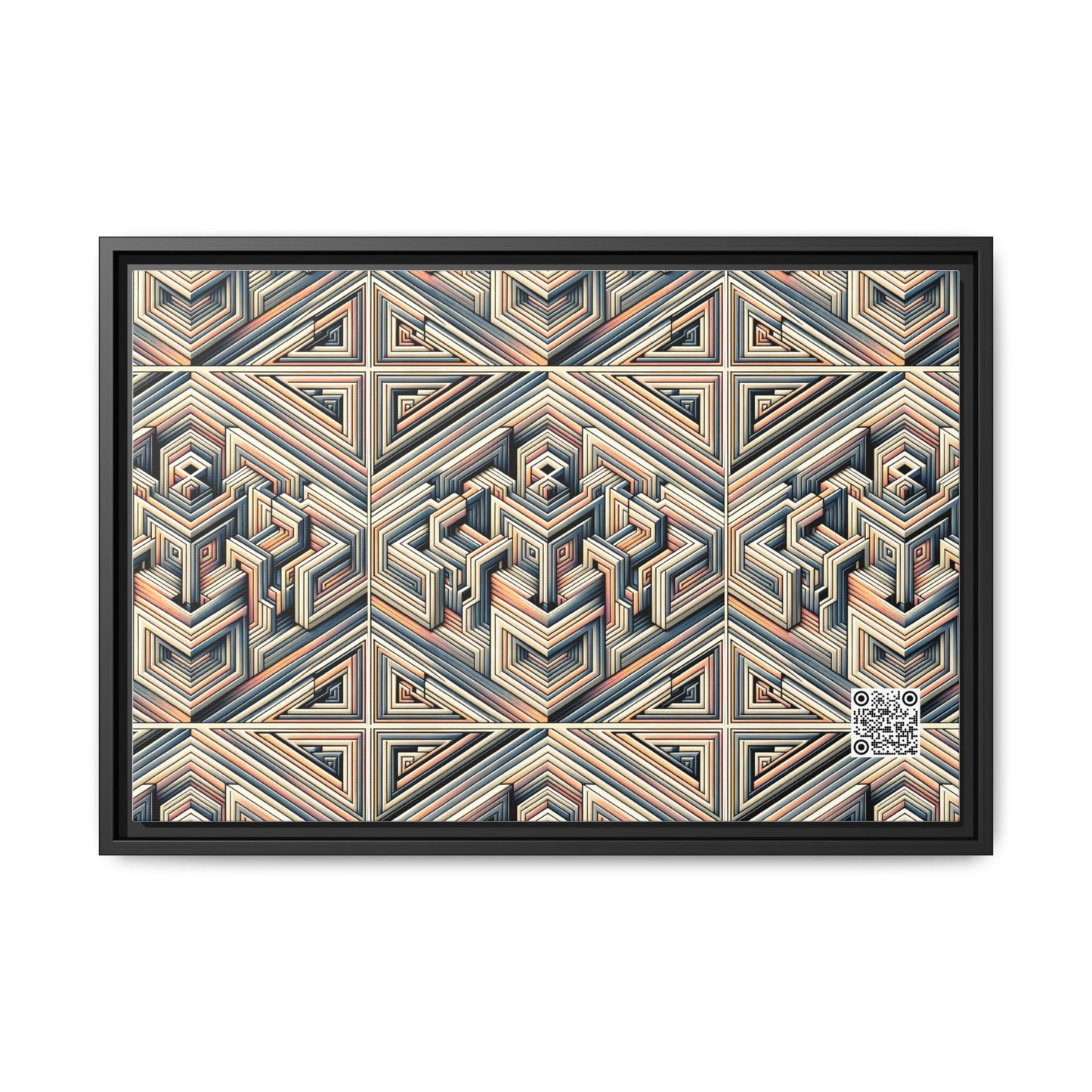 Tech Illusion Graphics Futuristic Artistry Matte Canvas, Framed (multi-color) - 8404 Design-52 B