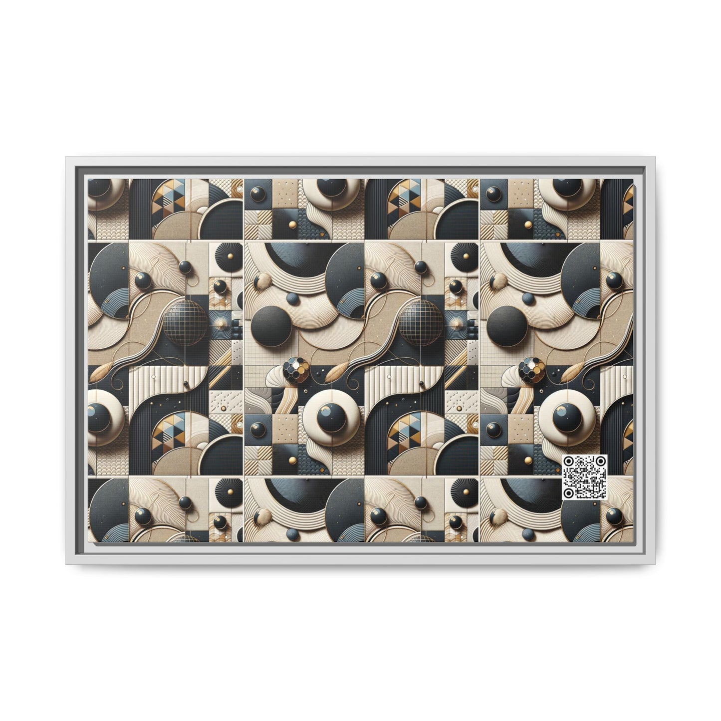 Tech-forward Luxe Streetwear Tech Luxe Fusion Matte Canvas, Framed (multi-color) - 8404 Design-71 B