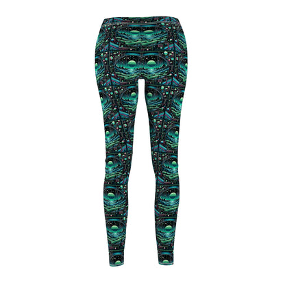 Digital Adventure Graphics Digital Explorer Women's Cut & Sew Casual Leggings - 8404 Design-59