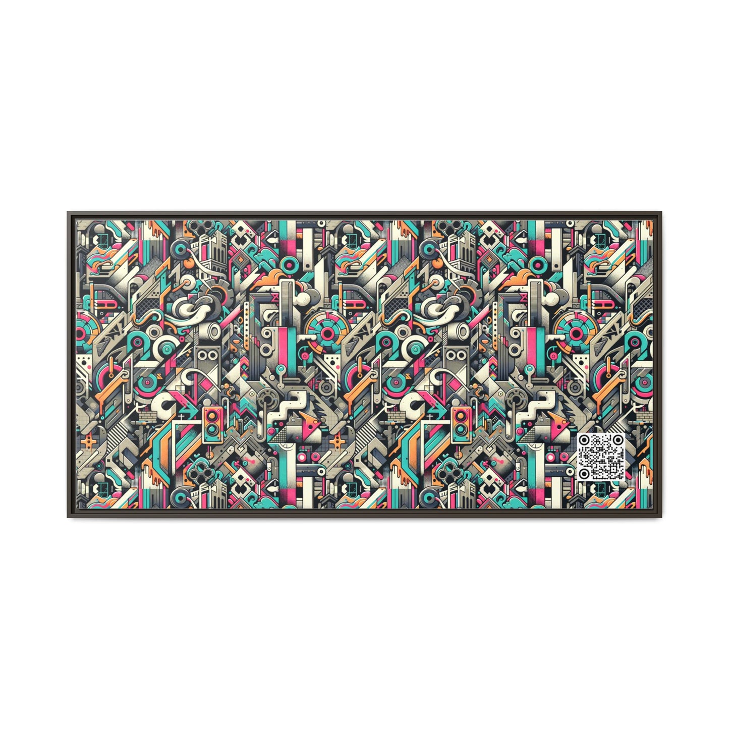 Digital Street Art Urban Street Style Matte Canvas, Framed (multi-color) - 8404 Design-74 B