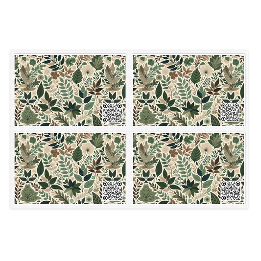 Streetwear Sustainability Environmentally Conscious Streetwear with a Natural Aesthetic Sticker Sheet - 8404 Design-57