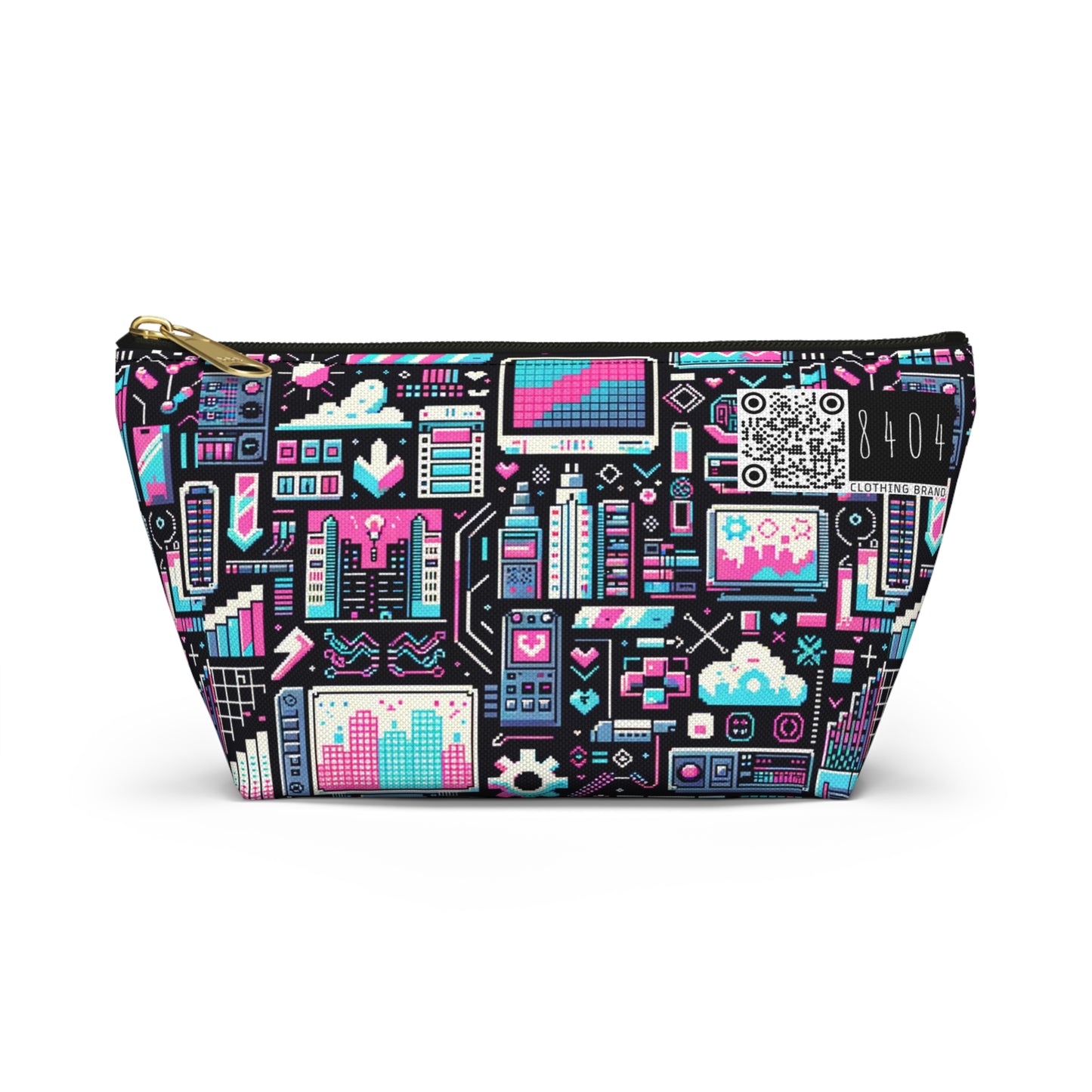 Digital Rebellion Youthful Streetwear with a Rebellious Digital Twist Accessory Pouch W T-bottom - 8404 Design-71
