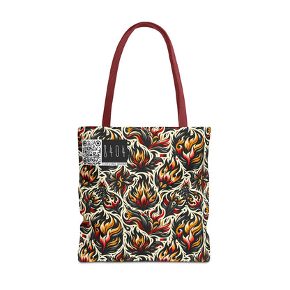 Fire & Flames Bold Streetwear Statement Tote Bag - 8404 Design-57