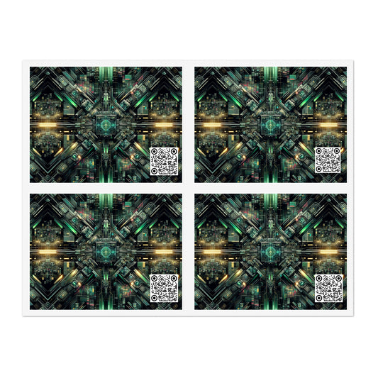 Tech Noir Graphics Tech-Inspired Streetwear Sticker Sheets - 8404 Design-56