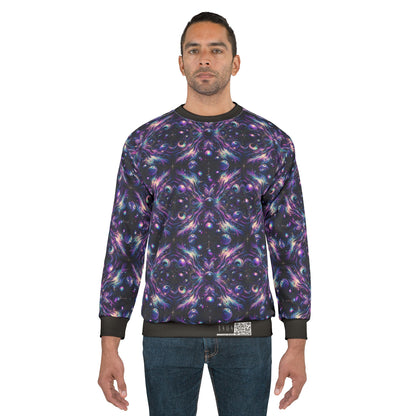 Galactic Hues Tech-Forward Cosmic Fusion Sweatshirt - 8404 Design-41