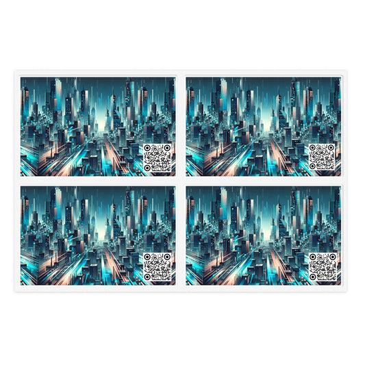 Digital Motion Futuristic Tech Sticker Sheets - 8404 Design-68