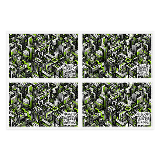 Graffiti Tech Fusion Bold Streetwear Fusion Sticker Sheets - 8404 Design-53