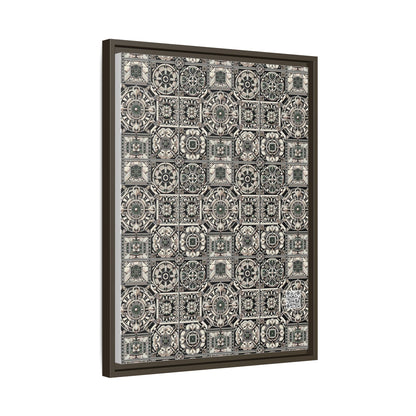 Cyber Garden Party Tech Garden Extravaganza Matte Canvas, Framed (multi-Color) - 8404 Design-45 A