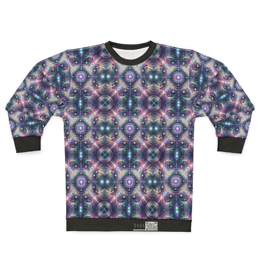 Iridescent Tech Fusion Tech-Forward Streetwear Sweatshirt - 8404 Design-61