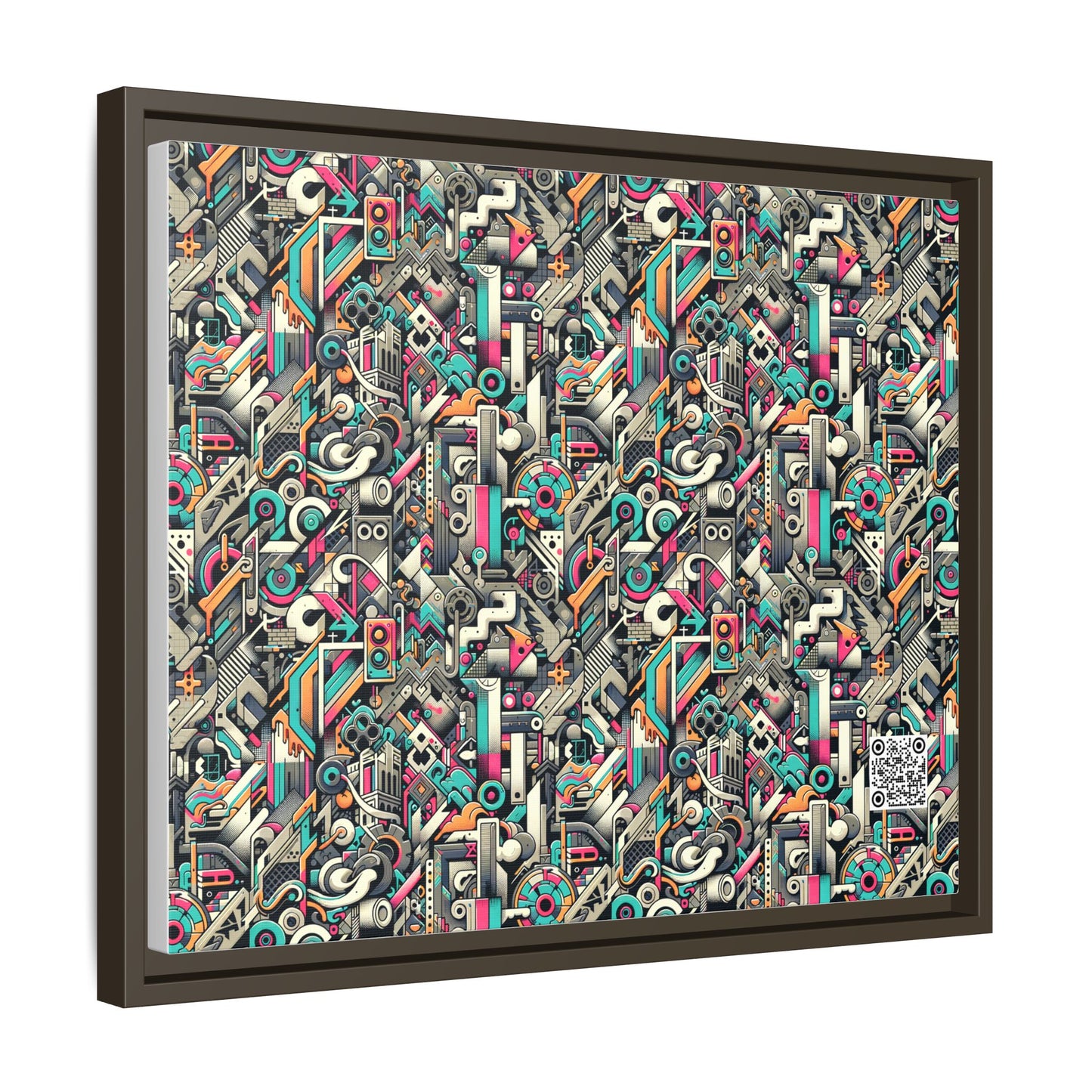 Digital Street Art Urban Street Style Matte Canvas, Framed (multi-color) - 8404 Design-74 A