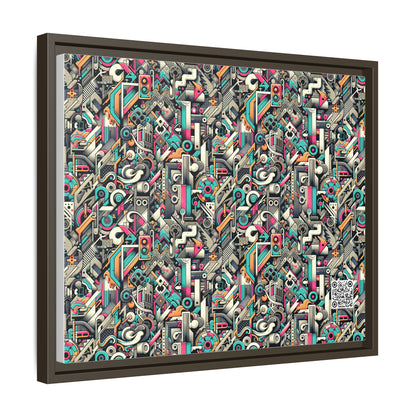 Digital Street Art Urban Street Style Matte Canvas, Framed (multi-color) - 8404 Design-74 A