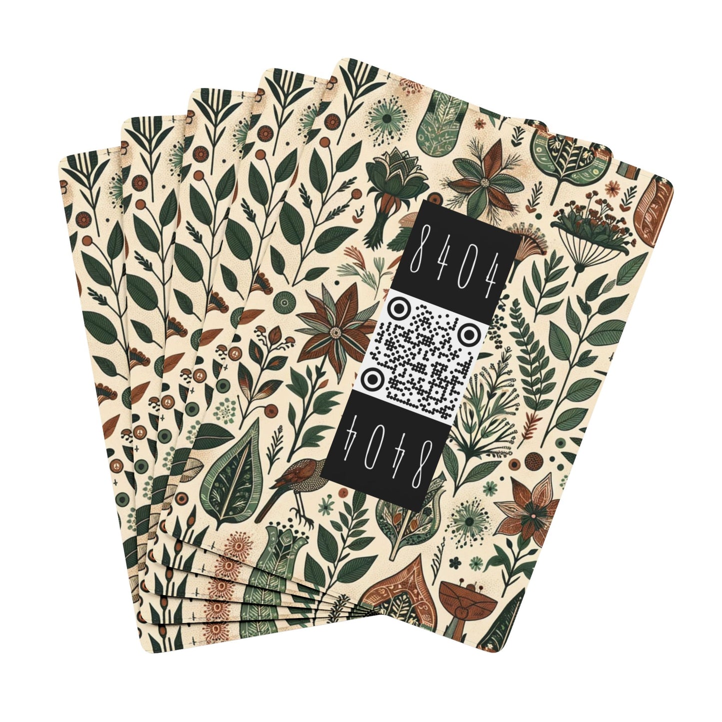 Urban Jungle Nature Meets Streetwear Poker Playing Cards - 8404 Design-45 B
