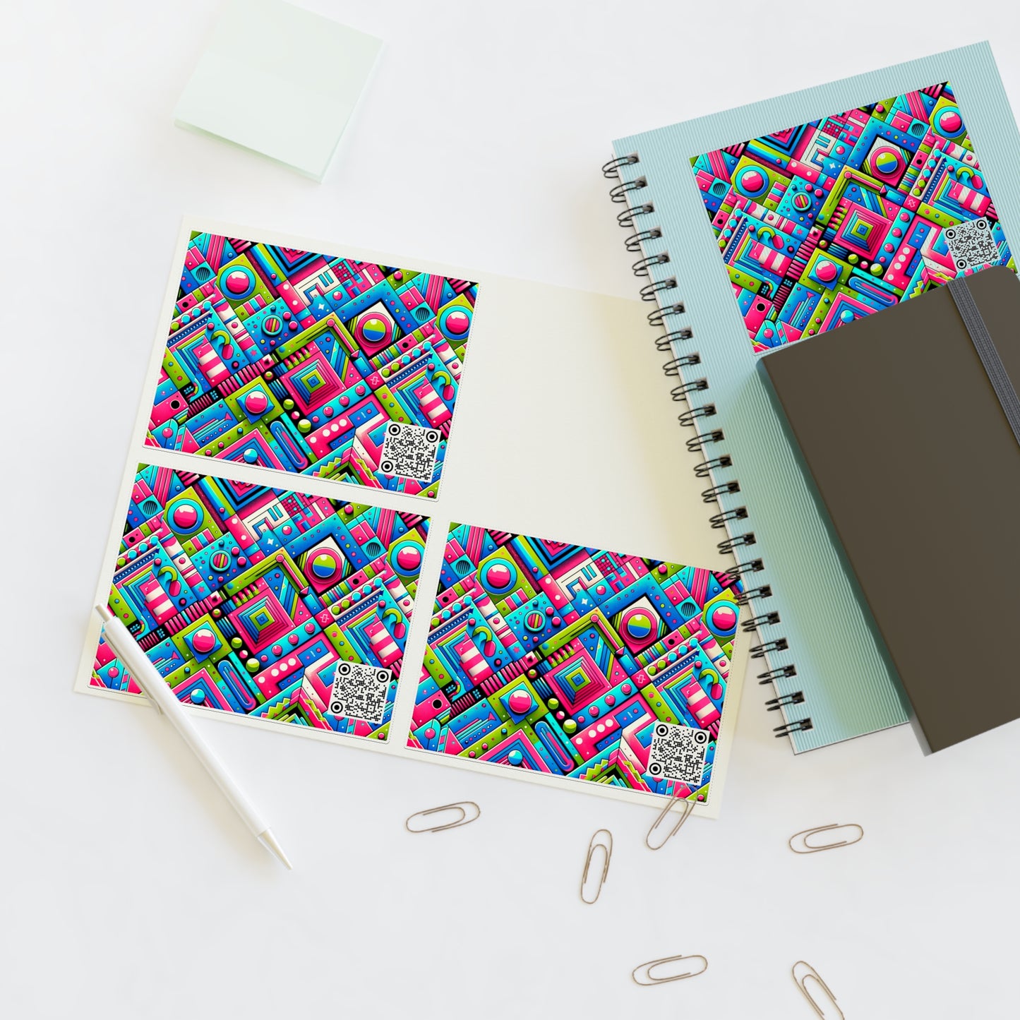 Neon Street Pop Vibrant and Eye-catching Sticker Sheet - 8404 Design-63