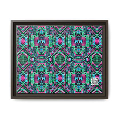 Digital Glitch Vibes Tech-Inspired Streetwear Matte Canvas, Framed (multi-Color) - 8404 Design-71 A