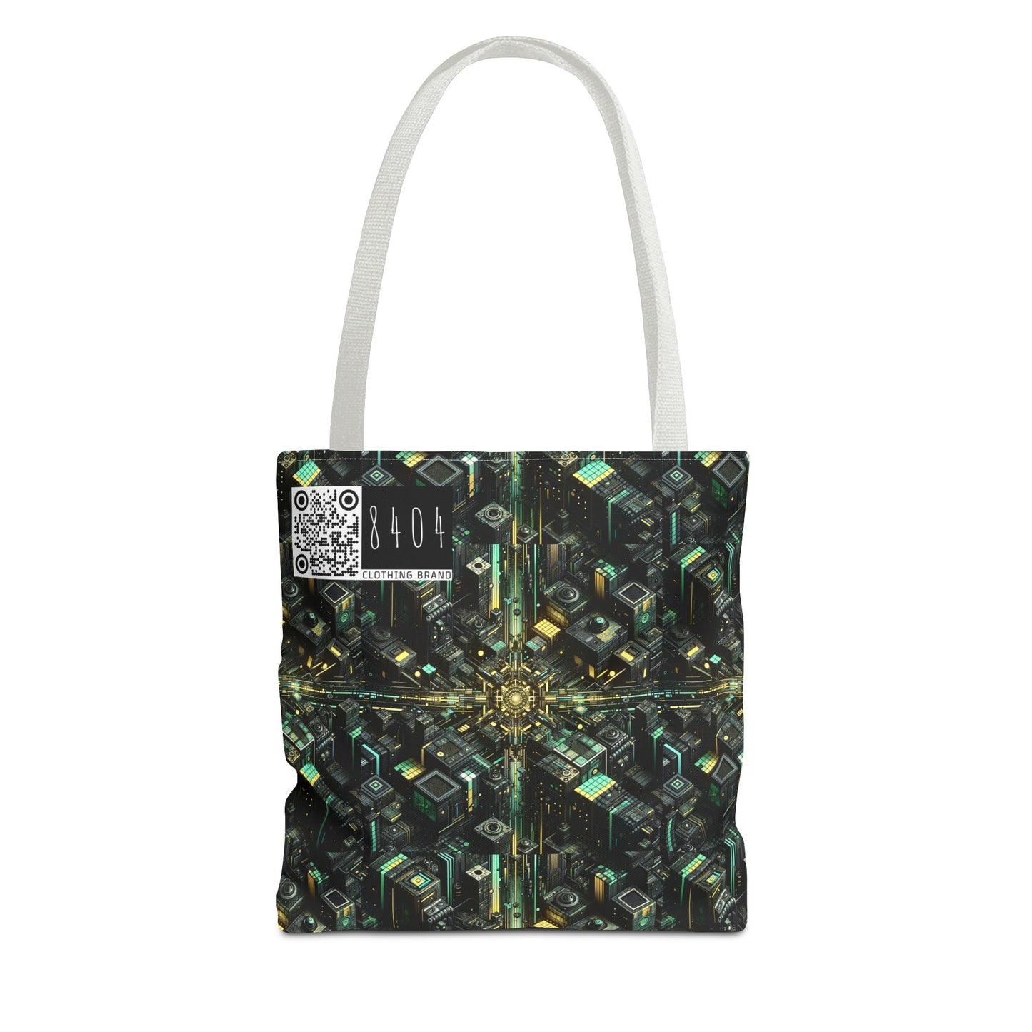 Tech Noir Graphics Tech-Inspired Streetwear Tote Bag - 8404 Design-66