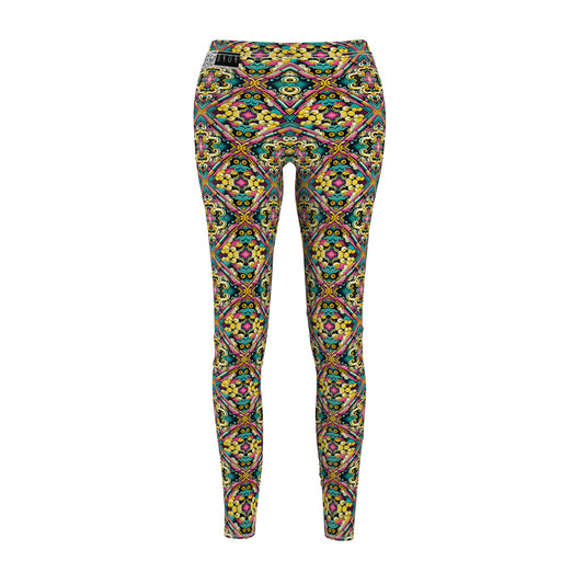 Neon Pop Art Revival Pop Culture Retro Women's Cut & Sew Casual Leggings - 8404 Design-59