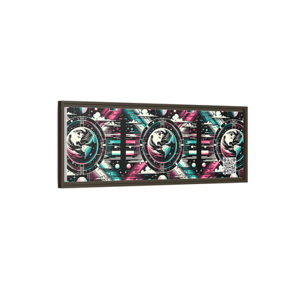 Digital Artistry Digital-native Streetwear Matte Canvas, Framed (multi-color) - 8404 Design-62 B