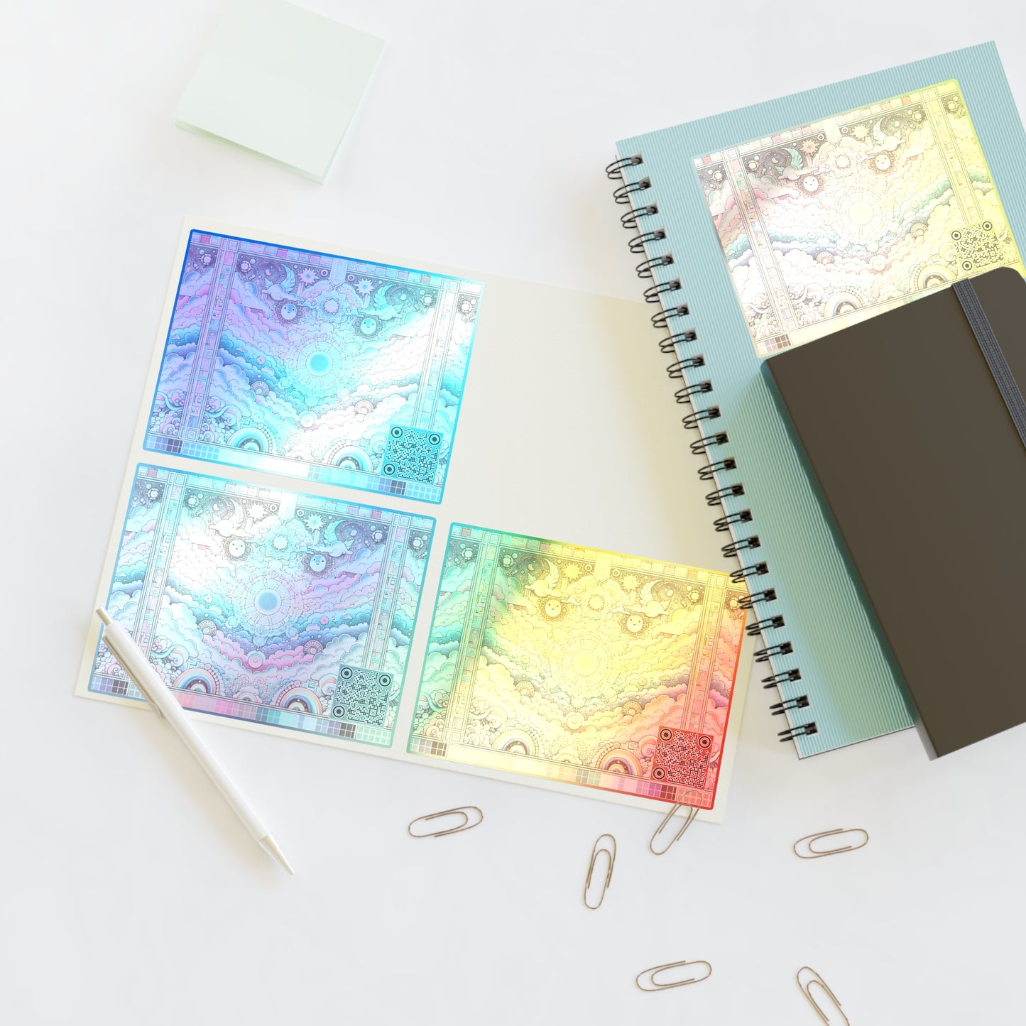 Digital Dreamland Whimsical and Nostalgic Streetwear With a Digital Twist Sticker Sheets - 8404 Design-56