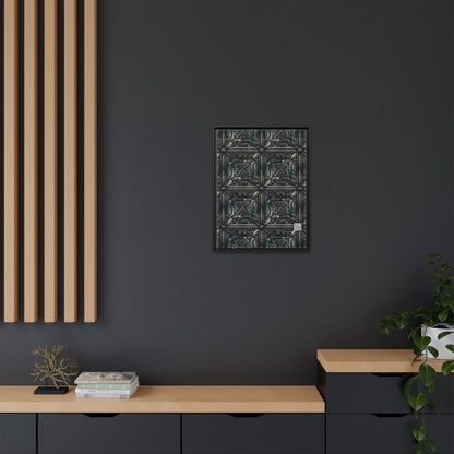Tech Noir Futuristic Tech Aesthetic with a Dark Twist Matte Canvas, Framed (multi-color) - 8404 Design-59 A