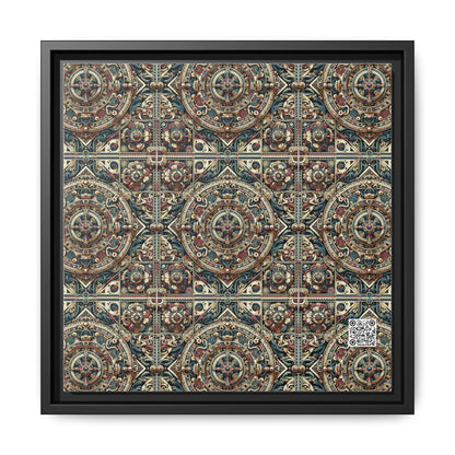 Urban Renaissance Historical Fusion With Street Edge Matte Canvas, Framed (multi-Color) - 8404 Design-57 A