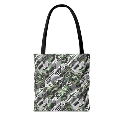 Tech Camo Fusion Tech-Forward Streetwear With a Futuristic Edge Tote Bag - 8404 Design-46
