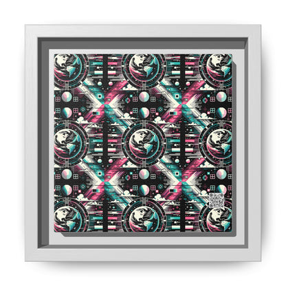 Digital Artistry Digital-native Streetwear Matte Canvas, Framed (multi-color) - 8404 Design-62 B
