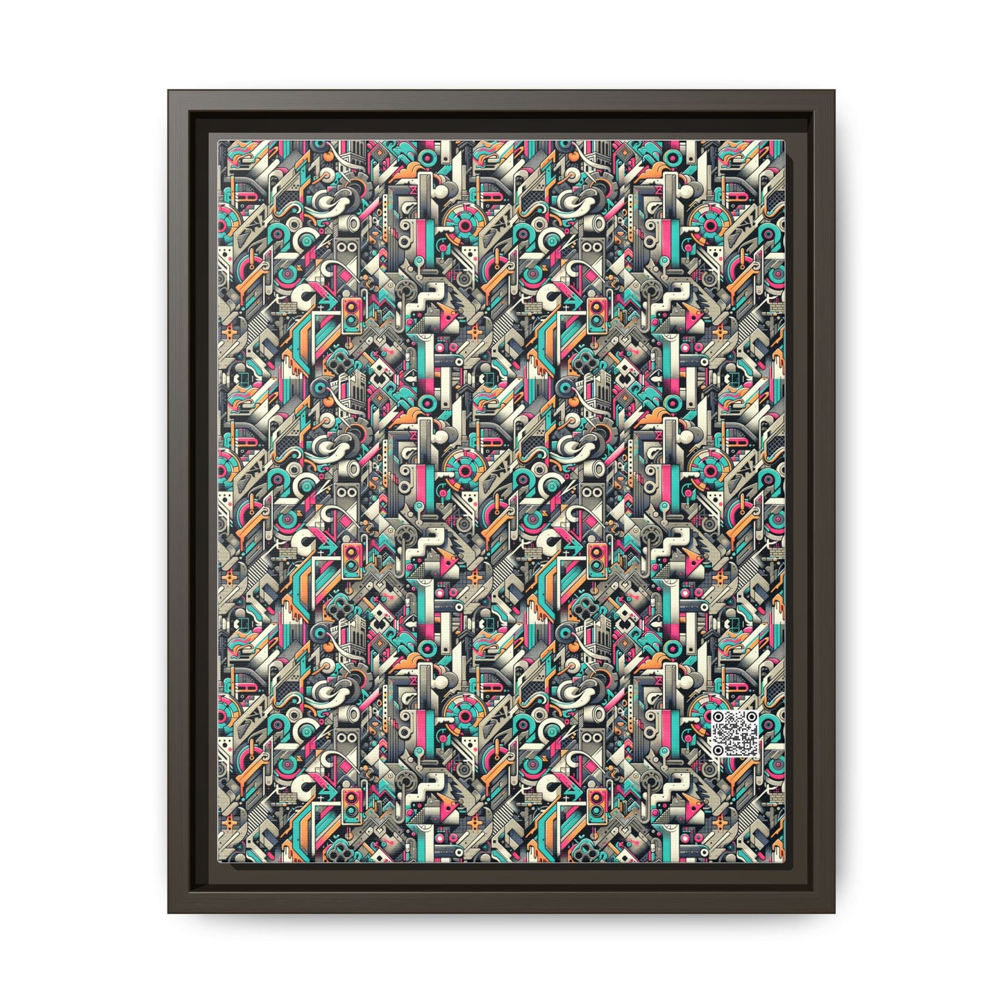Digital Street Art Urban Street Style Matte Canvas, Framed (multi-color) - 8404 Design-74 A