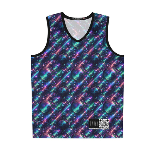 Iridescent Tech Fusion Tech-Forward Streetwear Basketball Jersey - 8404 Design-51