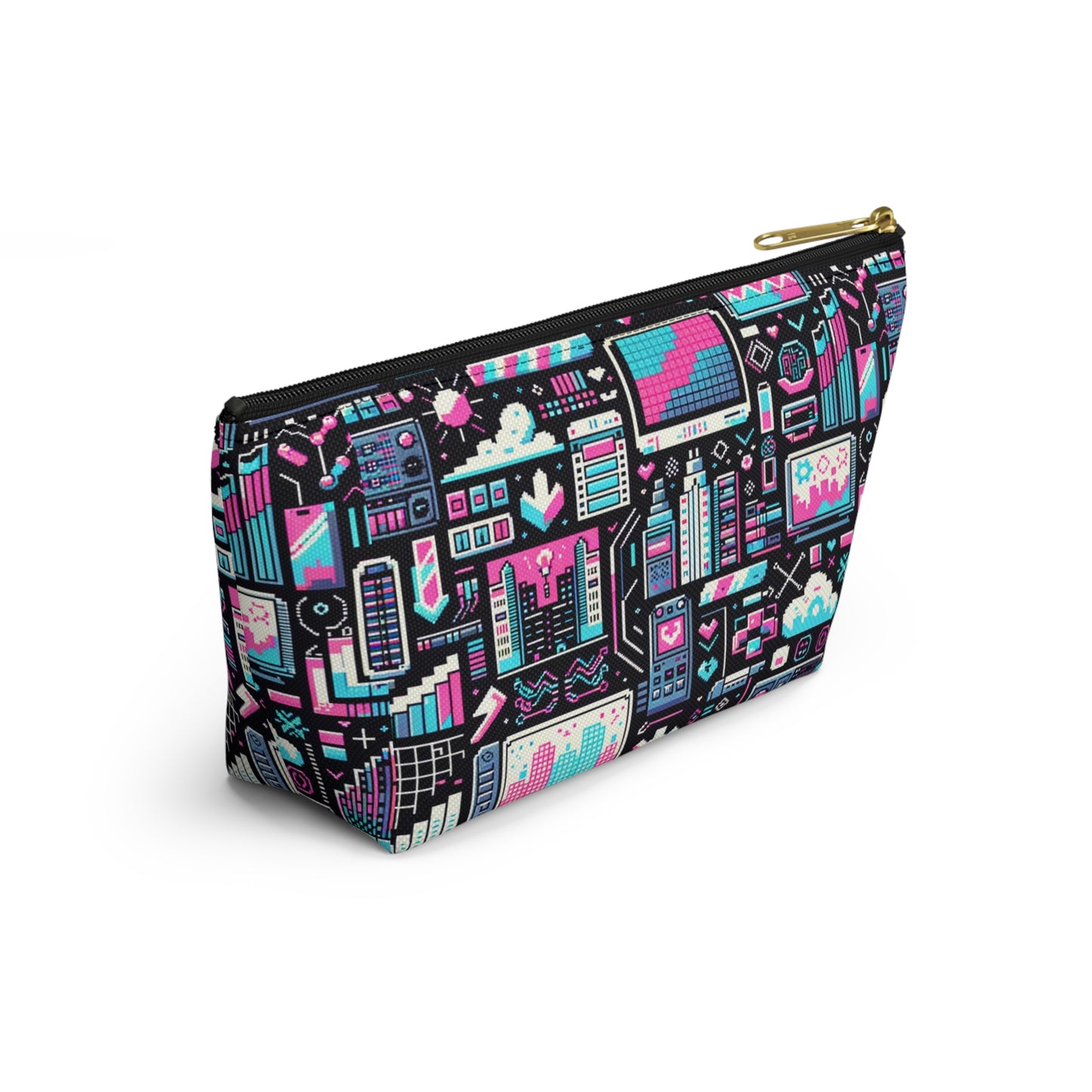Digital Rebellion Youthful Streetwear with a Rebellious Digital Twist Accessory Pouch W T-bottom - 8404 Design-71