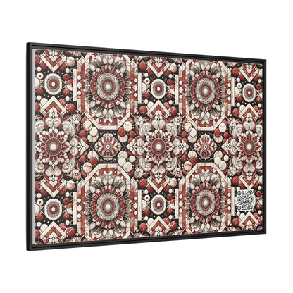Neo Jomon Sculptural Aesthetics Artisanal Streetwear Matte Canvas, Framed (multi-Color) - 8404 Design-55 A