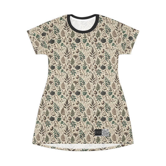 Sustainable Streetwear Modern Eco-Conscious T-Shirt Dress - 8404 Design-57