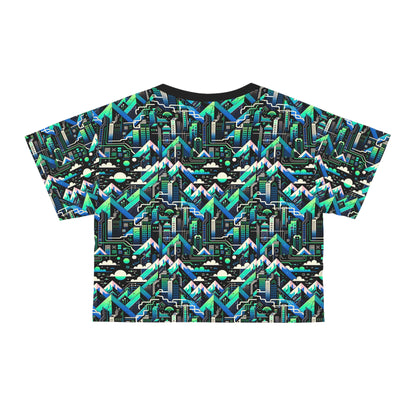Digital Adventure Graphics Digital Explorer Crop Tee - 8404 Design-55