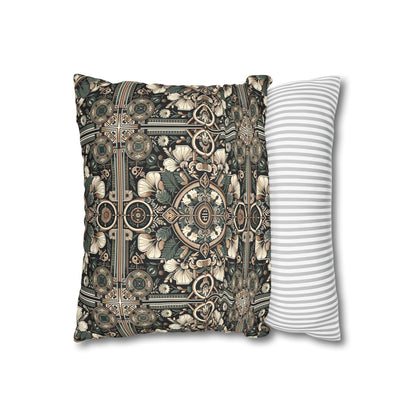 Cyber Garden Party Tech Garden Extravaganza Faux Suede Square Pillowcase - 8404 Design-66