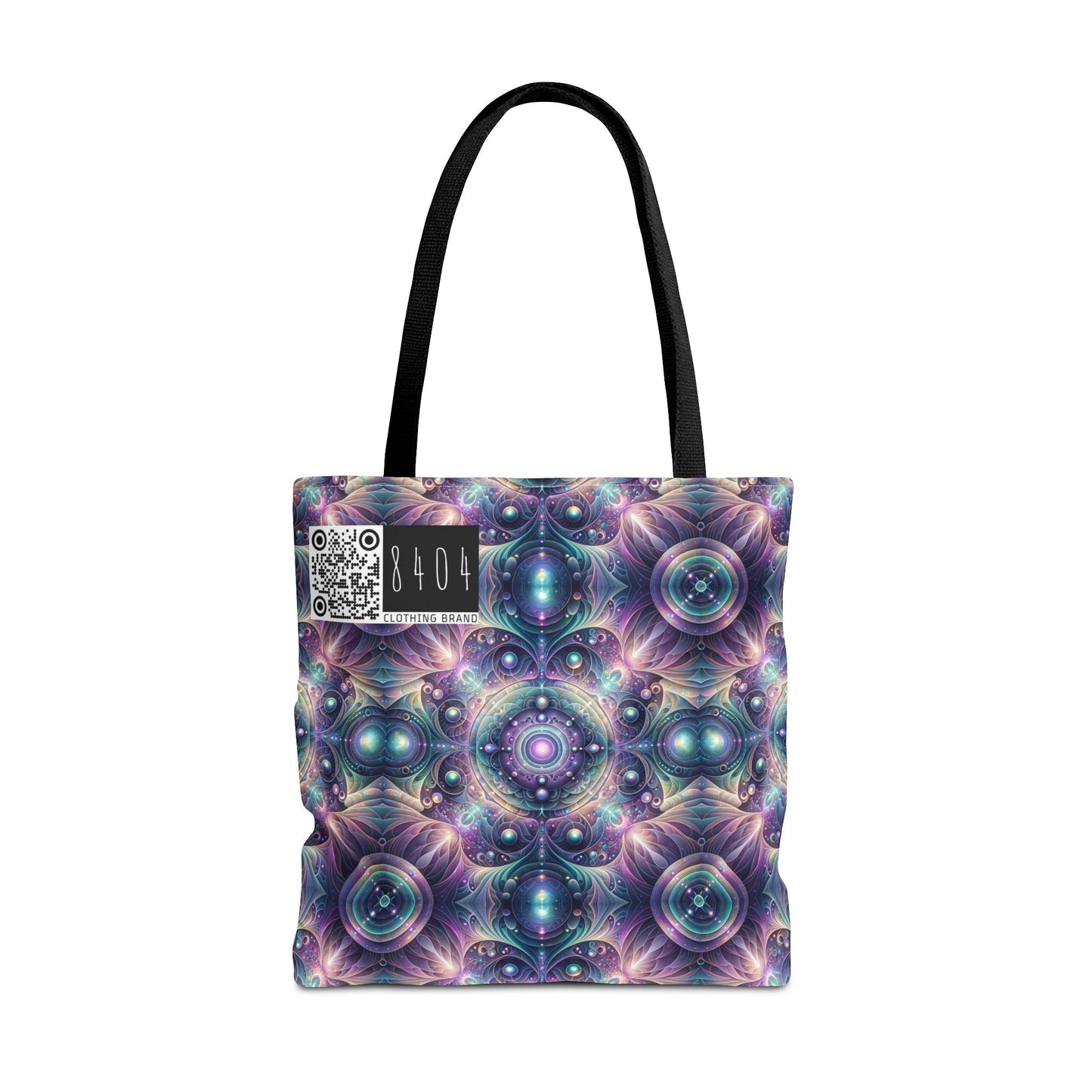 Iridescent Tech Fusion Tech-Forward Streetwear Tote Bag - 8404 Design-61