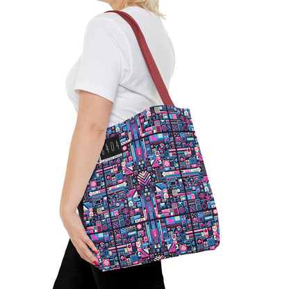 Digital Rebellion Youthful Streetwear with a Rebellious Digital Twist Tote Bag - 8404 Design-65