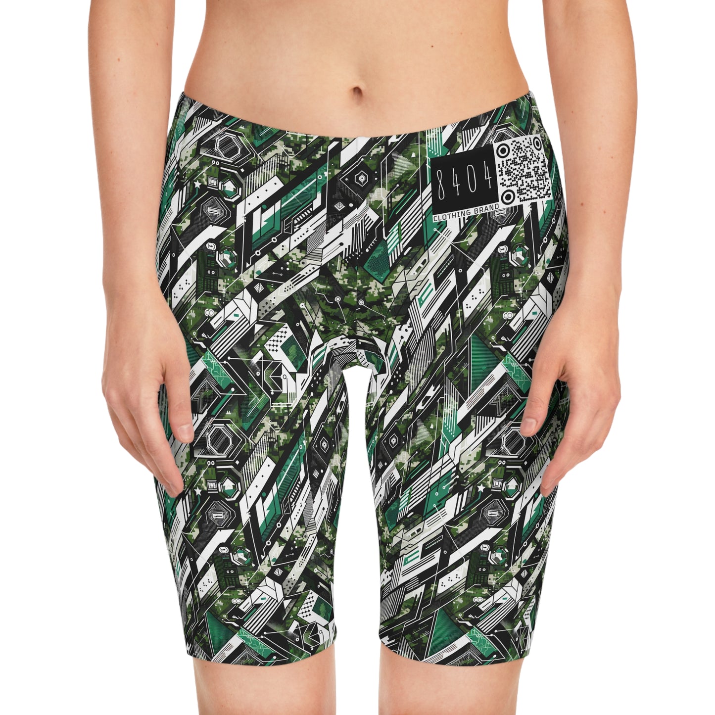 Tech Camo Fusion Tech-Forward Streetwear With a Futuristic Edge Women's Bike Shorts - 8404 Design-63
