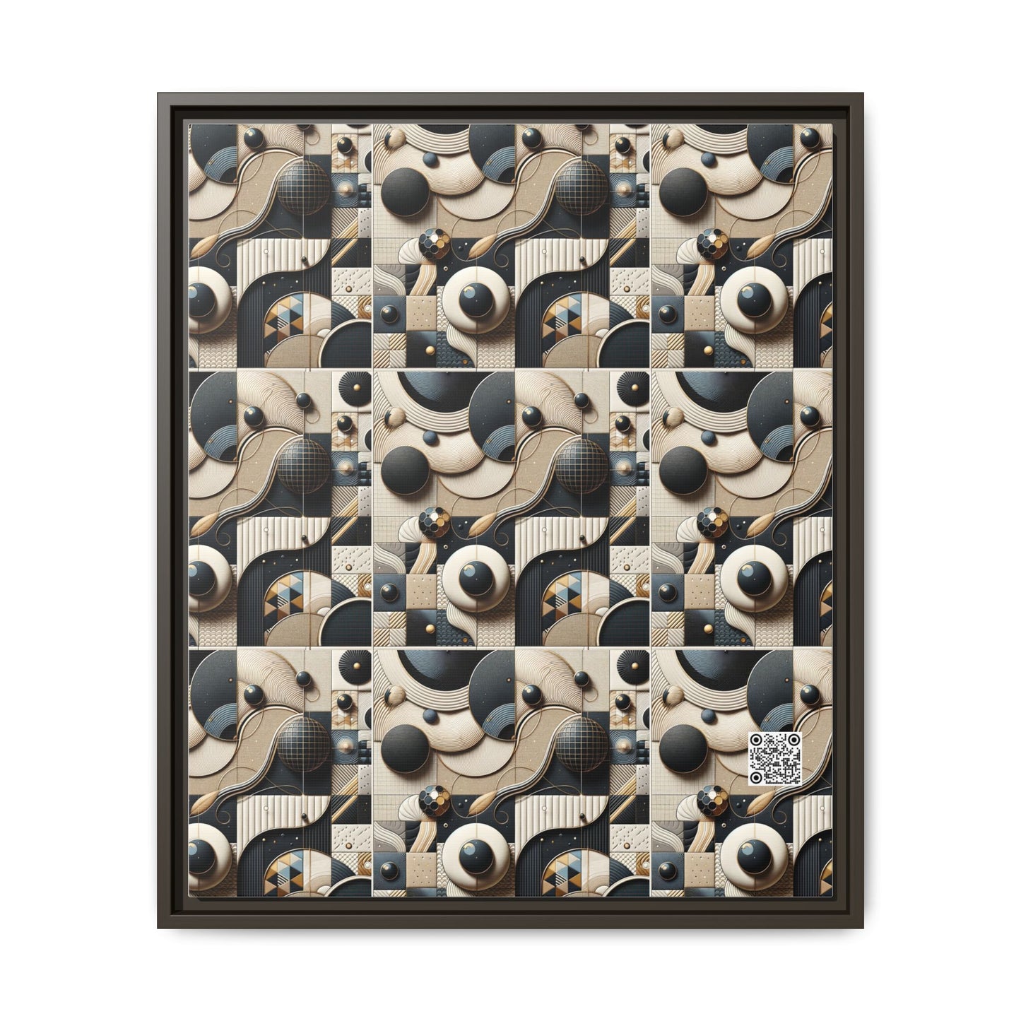 Tech-forward Luxe Streetwear Tech Luxe Fusion Matte Canvas, Framed (multi-color) - 8404 Design-71 B